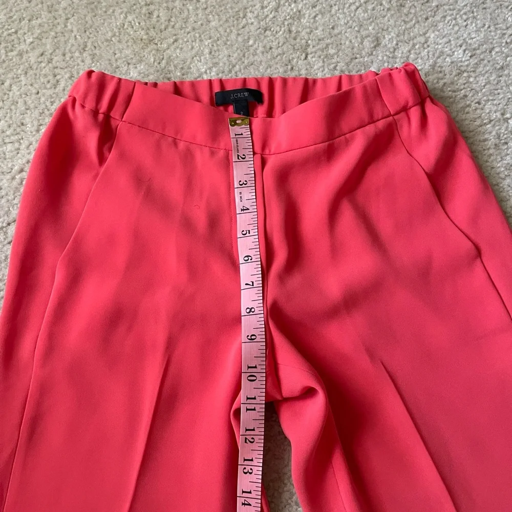 J. Crew Vibrant Red Cropped Pants size 2